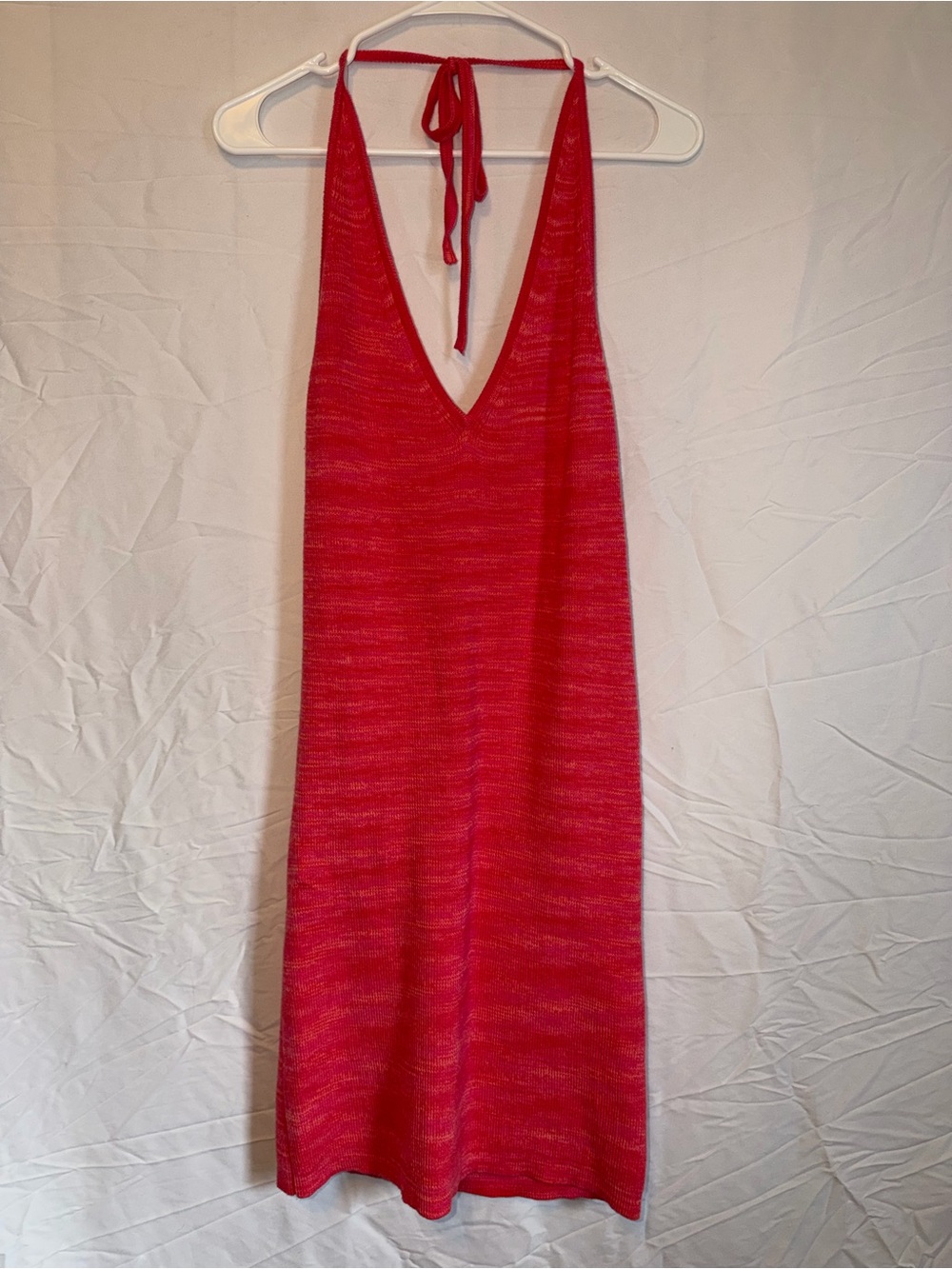 wild fable Red Halter Knit Sleep Dress